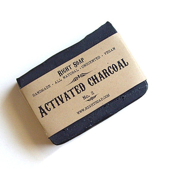 Charcoal Soap, Men soap, Activated Charcoal Soap - All Natural Soap, Vegan Soap, Unscented Soap, Handmade Soap, gift for men,
