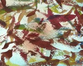 Original Watercolor - Jennifer Love Artwork Matted art Painting Abstract Color Block 12  OOAK SFA EBSQ