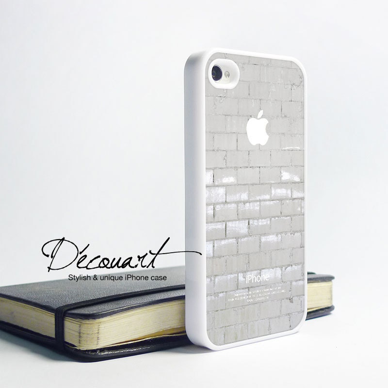 iPhone 5 case, iPhone 4 case, iPhone 4s case, case for iPhone 4, grey tile pattern W339