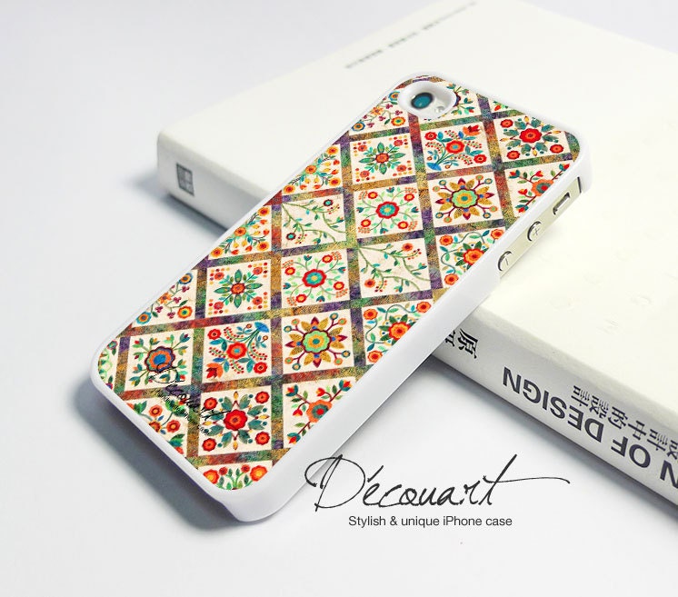 iPhone 5 case, iPhone 4 case, iPhone 4s case, case for iPhone 4, floral pattern W342