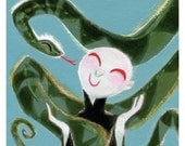 Potter Pets MINI Print: Voldemort & Nagini