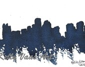 Boston Navy, 8.5x11" Print