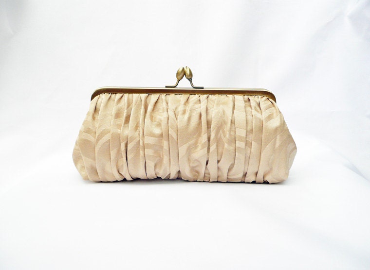 Gold Clutch Champagne Chicago Fine Threads Special Occasion Purse