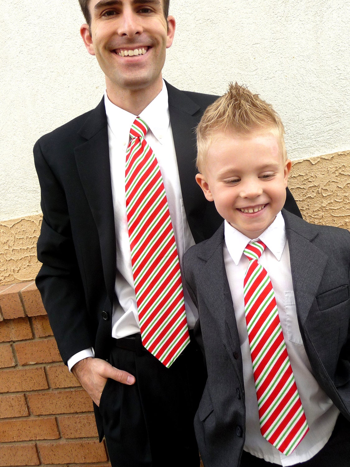 36 CHOICES-  Matching Father Son Neck Ties- Adjustable for Boy, Toddler, Pre-teen, Child & Baby