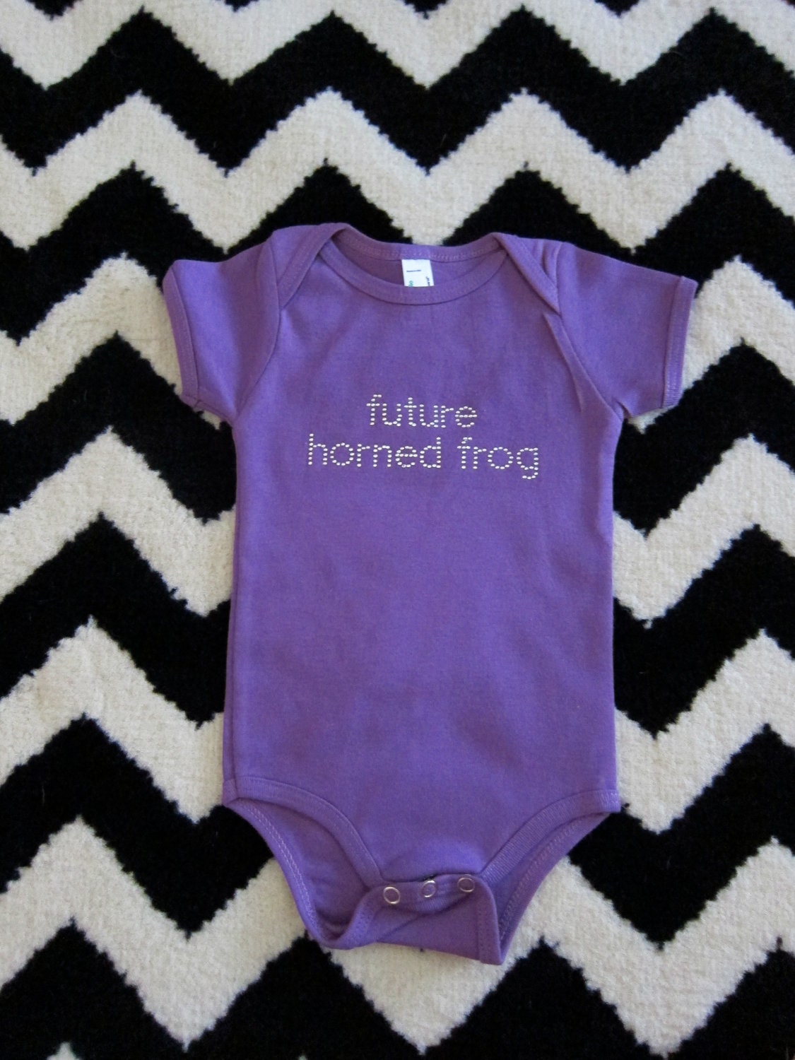 Future Horned Frog Baby Onesie