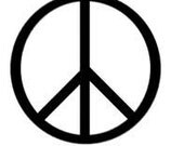 Peace Symbol Phone decal
