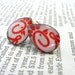 Chick-fil-A brass post earrings