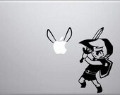 Link Zelda Decal - Zelda inspired Toon Link decal with Navi/Fairy for Macbooks