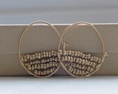 Handcrafted Artisan Jewelry, Handmade Bead Hoop Earrings, African Earrings, Wire Wrapped Jewelry, Bohemian Earrings, Bohemian Jewelry