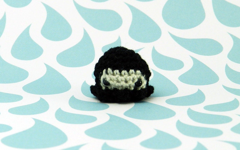 MiniPus (Ninja) - Miniature Octopus Amigurumi Doll Plush