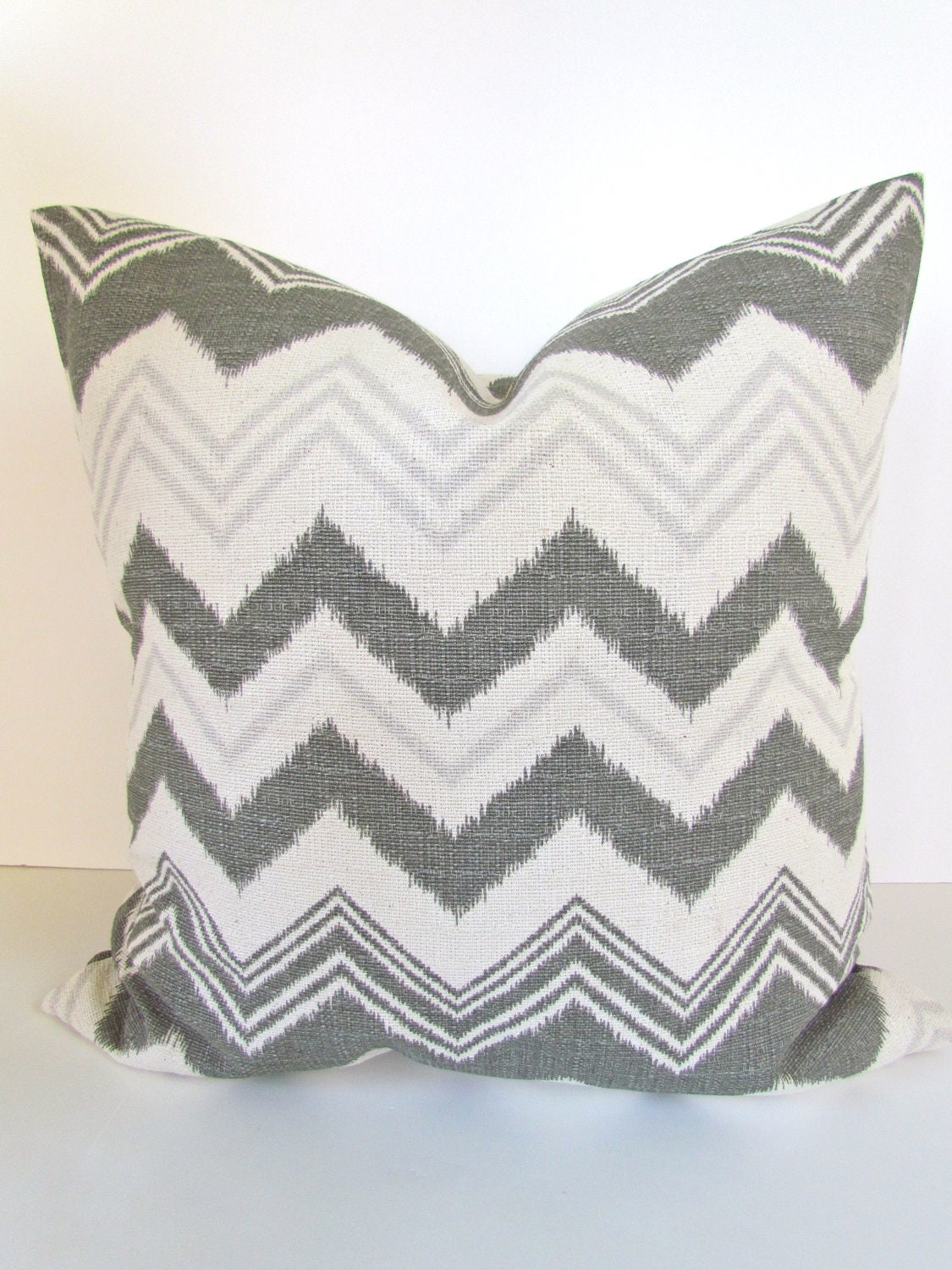 CHEVRON THROW PILLOWS 20x20 Throw Pillow Covers 20 x 20 Gray ikat Decorative Throw pillows missoni
