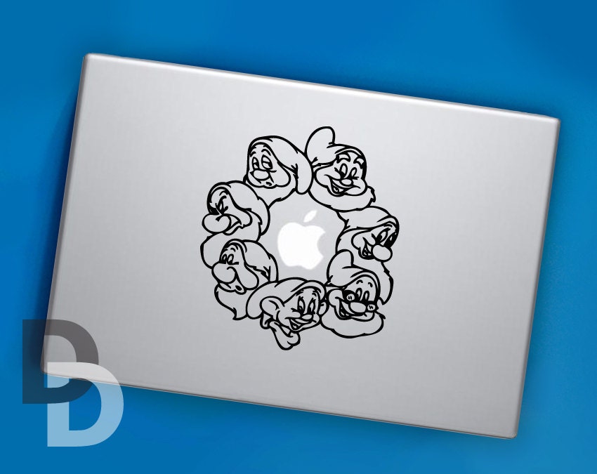 7 Gnomes Macbook Decal for MacBook Pro, MacBook Air and MacBook Retina
