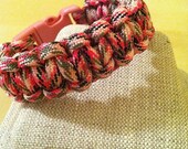 Pink Camo Paracord Survival Bracelet