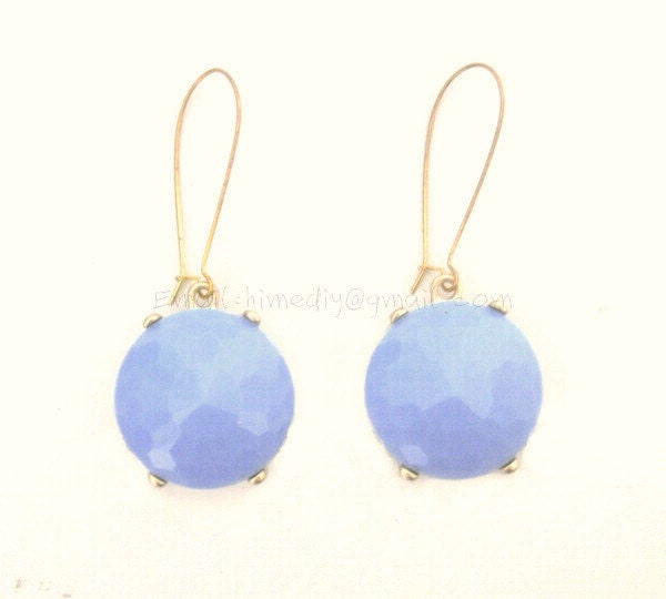Lilac Purple - Big Size Faceted Bubble Single Drop Earrings ( D2-C64 )