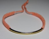 Gold bar bracelet