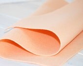 100% Wool Felt, 100 Percent Wool Felt Large Sheet - 18" X 18" - Color Peach Blossom-56 - Pure Felt