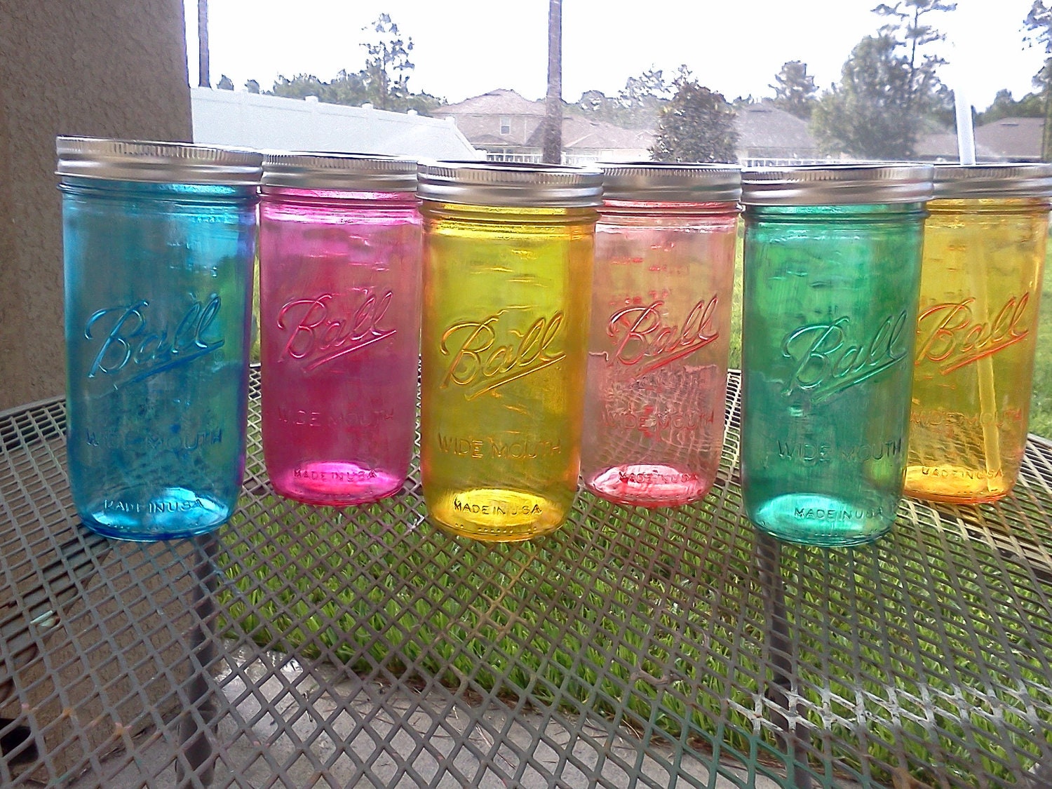Colored Ball Jars