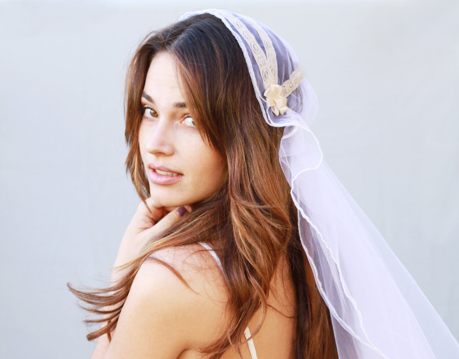 Headband Veil Wedding