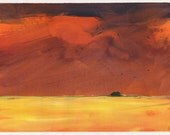 Prarie House Original painting on A3 Paper