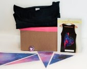 DIY project kit - Constellation triangle tee-shirt - Size M
