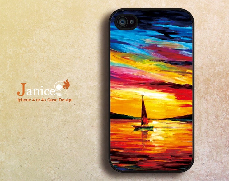 iphone 4 protector verizon iphone 4 case iphone 4s case iphone 4 cover  sailing vessel painting design  unique Iphone case