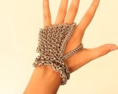 Custom Chainmaille hand piece from Repetitive Motions