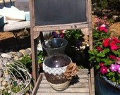 BURLAP LACE VASE for Wedding and Cottage Decor : Rustic Farm House and Shabby chic/Vintage style Vase