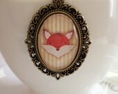 Mr. Fox-y Khaki Striped Necklace