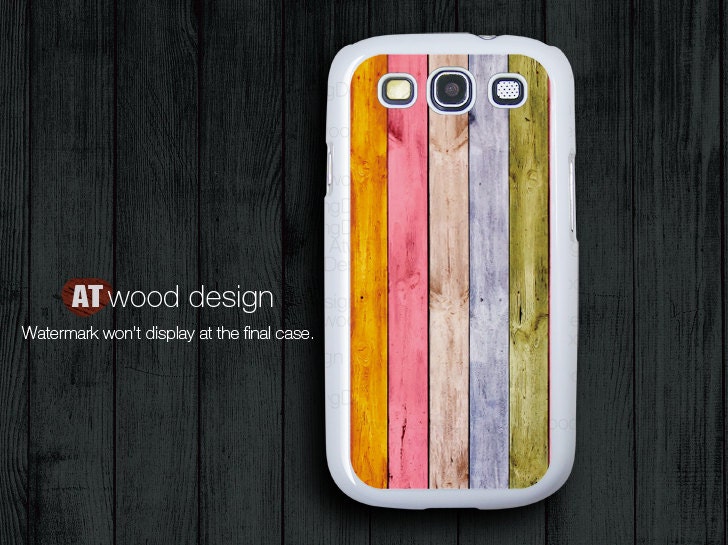 Colorized wood S3 cases Samsung Galaxy S3 i9300 Case Samsung cases Galaxy SIII unique Case