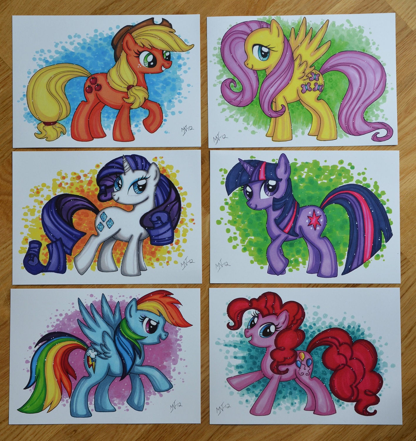 All Mane 6, My little pony Friendship is Magic, Prints x 6
