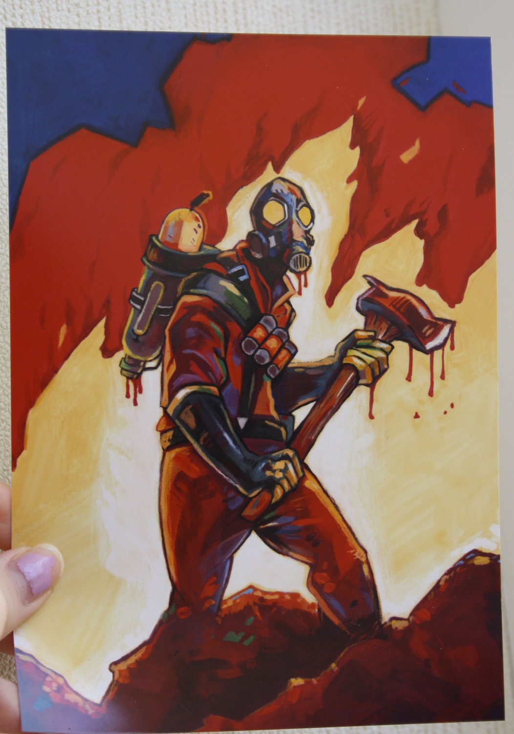 Team Fortress 2 Pyro Print 7x5