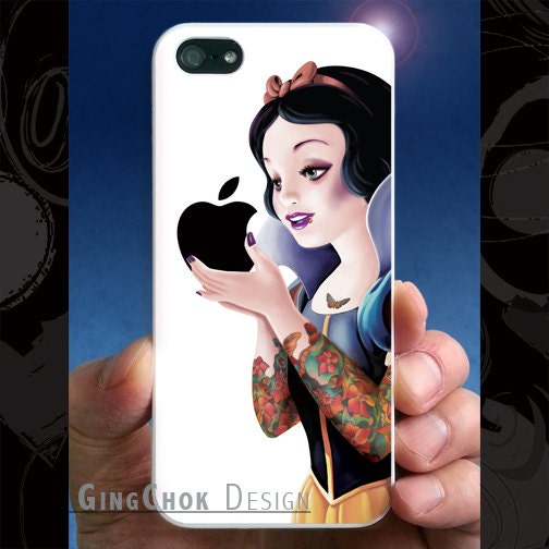 Tattoo girl art painting iPhone 5 case, iPhone case for iPhone 5, White case