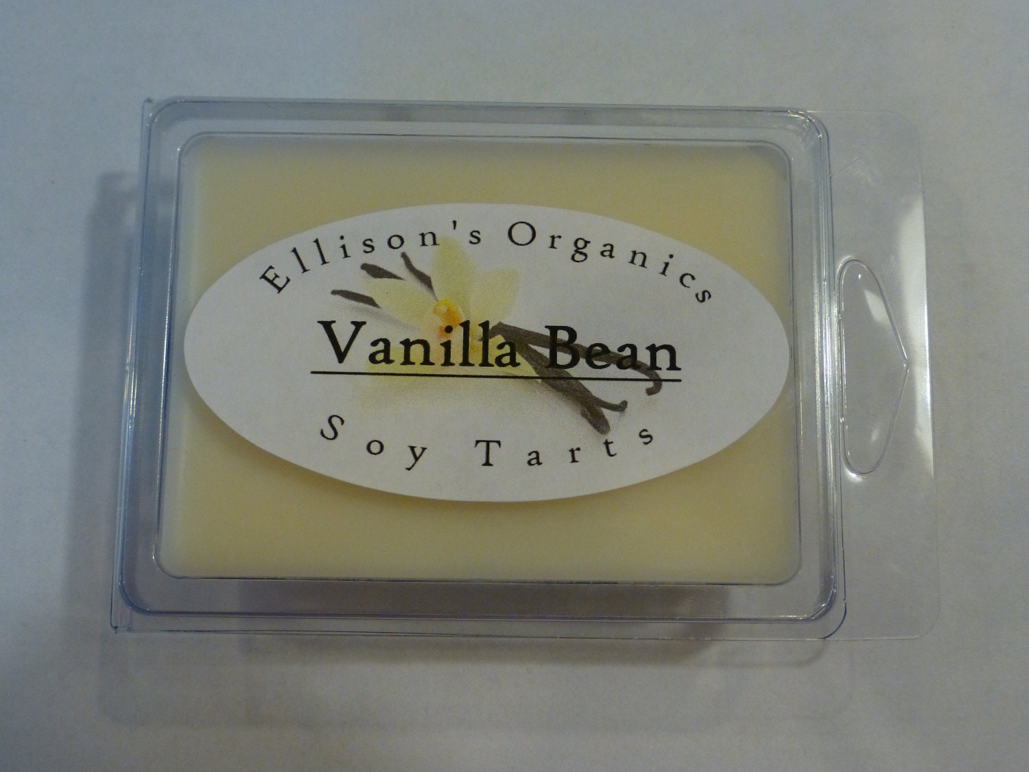 Natural Soy Wax Vanilla Bean Tart - Perfect for Dorm Rooms - safe around pets and kids
