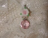 Vintage style antique style Silver or Gold you pick you choose White Rose Pink Bridesmaid wedding 16 inch shiny necklace