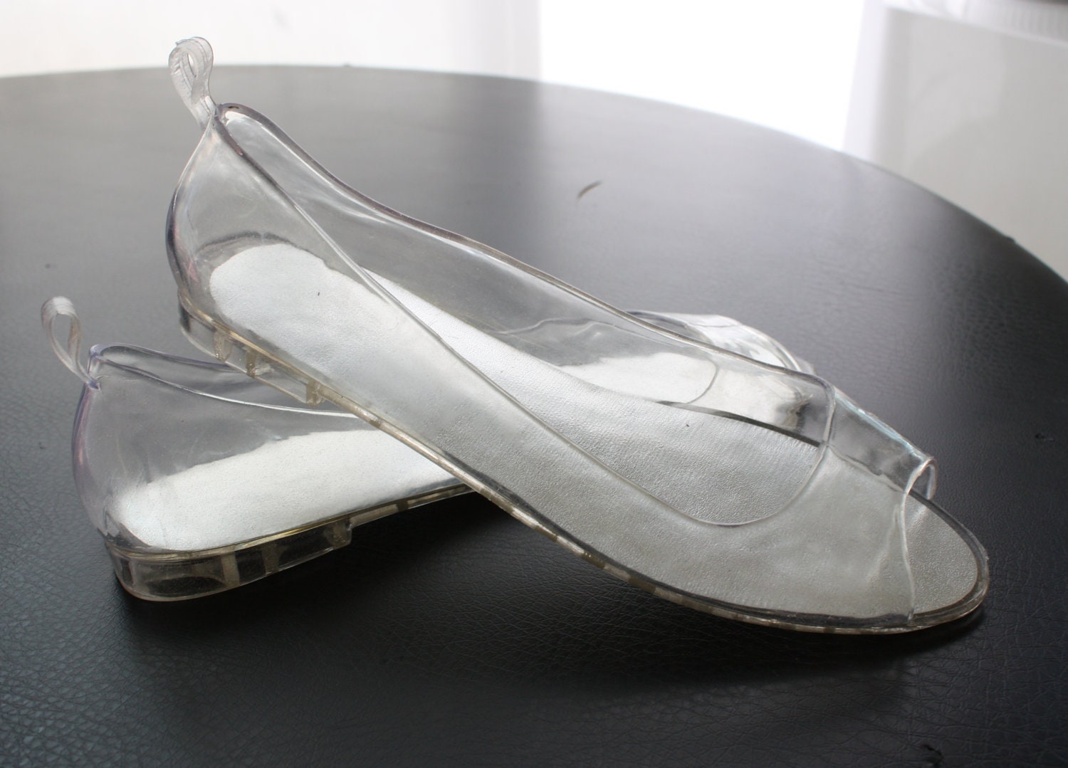 clear jelly ballet flats