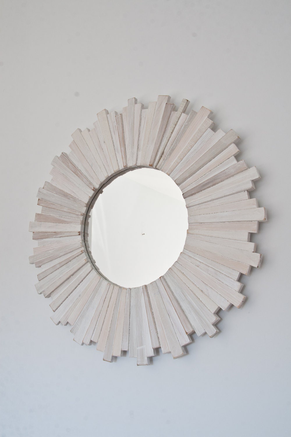 Sunburst mirror 21"x21"x1-1/4" reclaimed wood