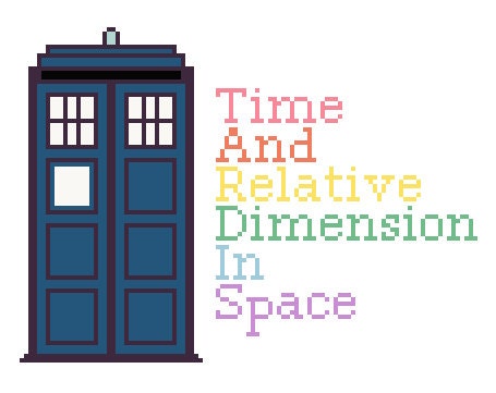Doctor Who TARDIS Cross Stitch Pattern (pdf) INSTANT DOWNLOAD