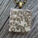 Antique Brown and Tan Flowers, Lovely Pendant Necklace