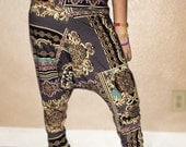 Unisex Versace persian or  Aztec Harem dance pants From WASSS GUCCI by Tinyminey Size Small Medium
