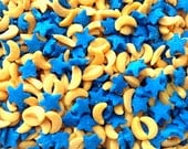 2.6 OZ. Edible MOON and STARS Confetti - Edible Cake Decoration - Baking Candy Making Party Supplies Il_170x135