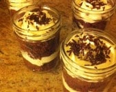 Red Velvet Nutella Cake in a Jar