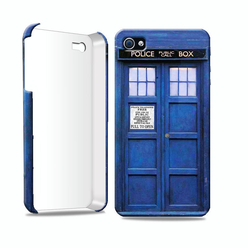 Hard case for iPhone 4 / 4S Tardis Dr.Who. Includes a screen protector and cleaning cloth for free