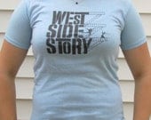 SALE Vintage Baby Blue West Side Story Show T MED