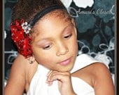 One of a kind Exquisite Bridal Inspired Najorie Headband Fascinator - Perfect for Photos, Baby, Wedding, Bridal Party, Prom