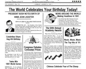 Birthday Time Capsule Unique Fun Gift Digital Download