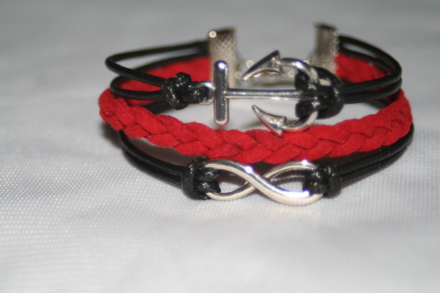 Bracelet infinity karma anchor bracelet infinity wishes gift for friends/girlfriend/present
