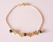 charm bracelet, chain bracelet, gold plated bracelet, simple bracelet, beaded bracelet, dainty bracelet, modern jewelry by SABOTAGEandCO