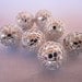 7pc Silver net fashion accent beads