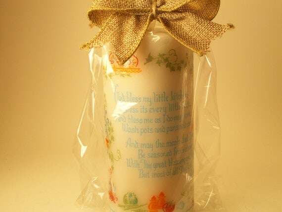 Vintage Decorated Candle