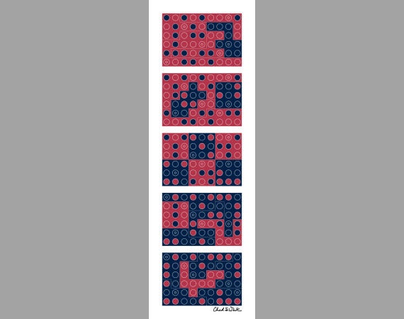 Political Art Print - Gerrymandering Progression No. 1 - 12x36 Acrylic